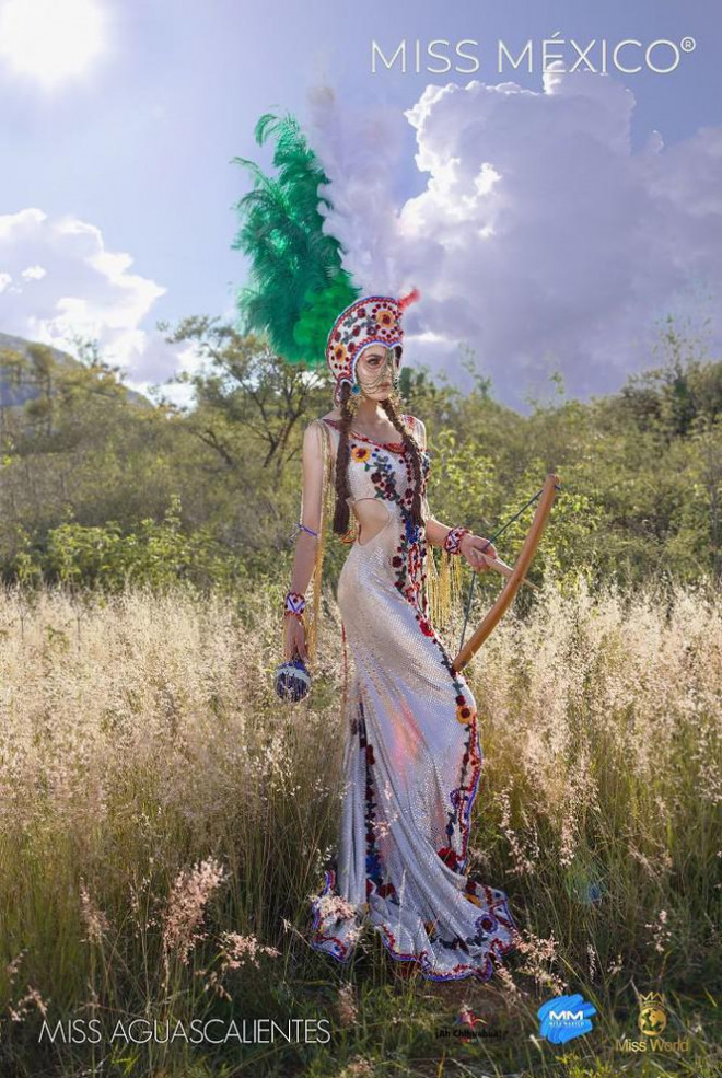 Chiêm ngưỡng phần thi trang phục truyền thống độc nhất vô nhị của Hoa hậu Mexico 2020 - 5
